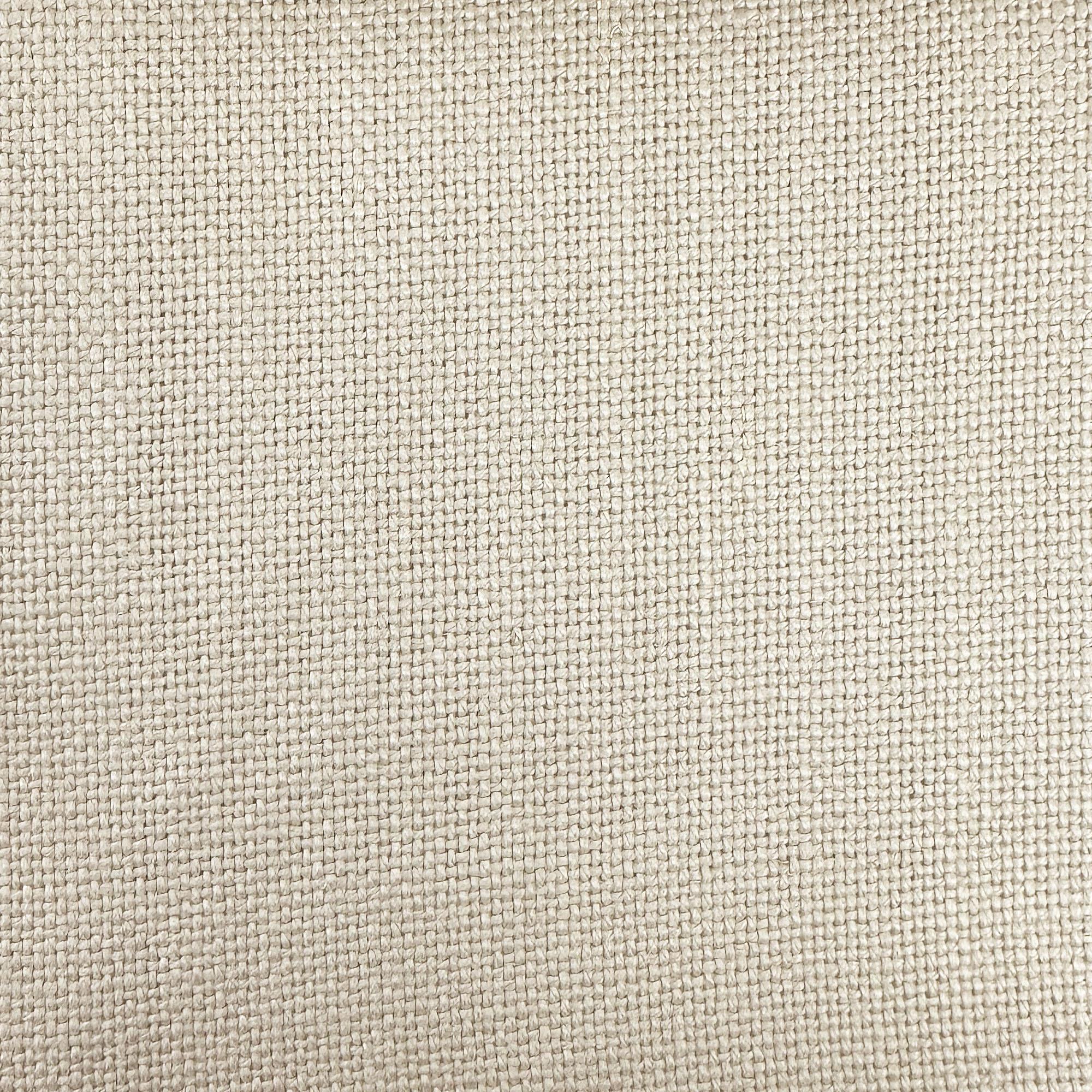 Alexa fabric in color Ivory showcasing fabric solid 100% linen upholstery fabric.
