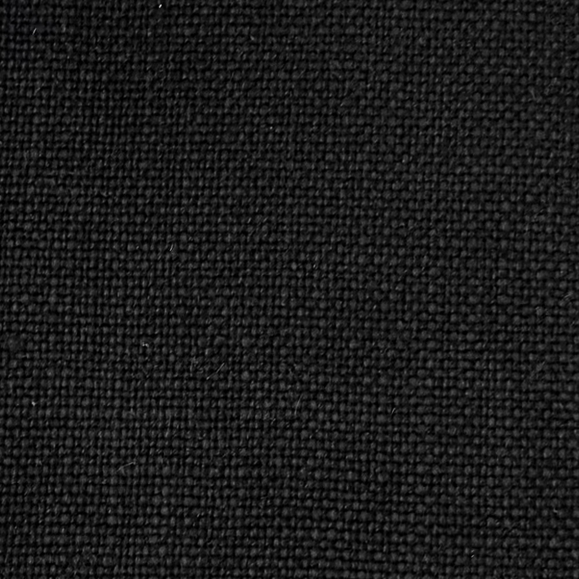 Alexa fabric in color Black showcasing fabric solid 100% linen upholstery fabric.