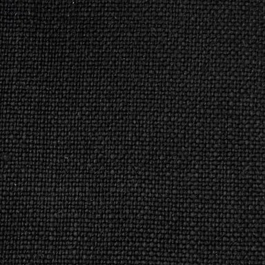 Alexa fabric in color Black showcasing fabric solid 100% linen upholstery fabric.