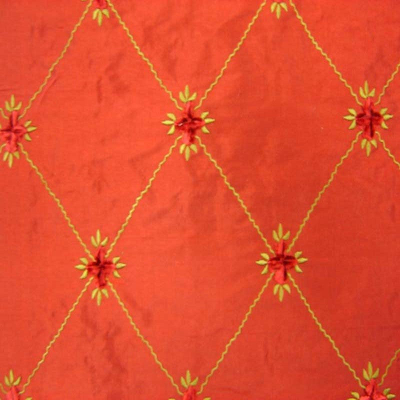 Alicia Fabric | Diamond Floral Velvet Fabric | Drapery & Curtain Fabric