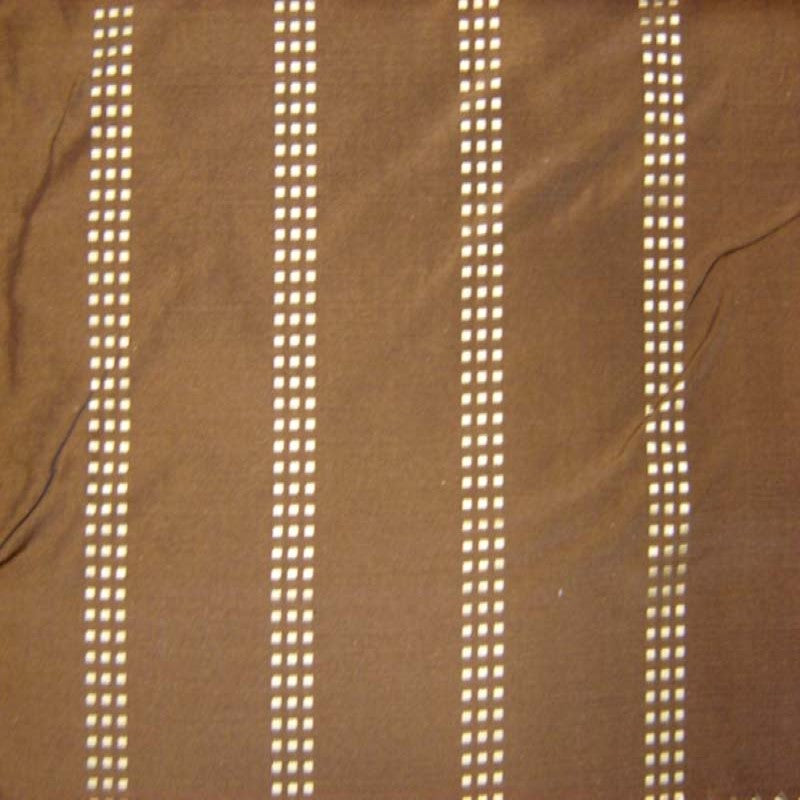 Astra Fabric | Dotted Squared Stripe Silk Fabric | Drapery & Curtain Fabric