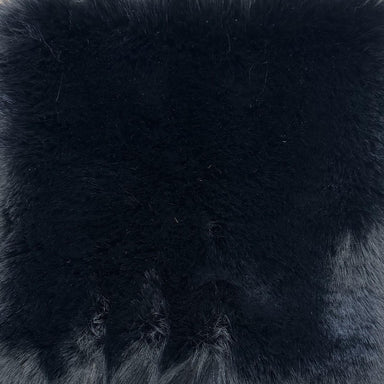 Bear fabric in color Black showcasing fabric extremely soft faux bear-like fabric upholstery fabric.