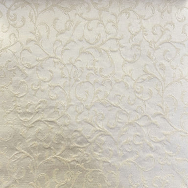 Blair fabric in color Natural/Washed showcasing fabric embossed floral pattern upholstery fabric & drapery & curtain fabric.