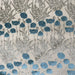 Camelia fabric in color Turquoise showcasing fabric floral cut velvet upholstery fabric.