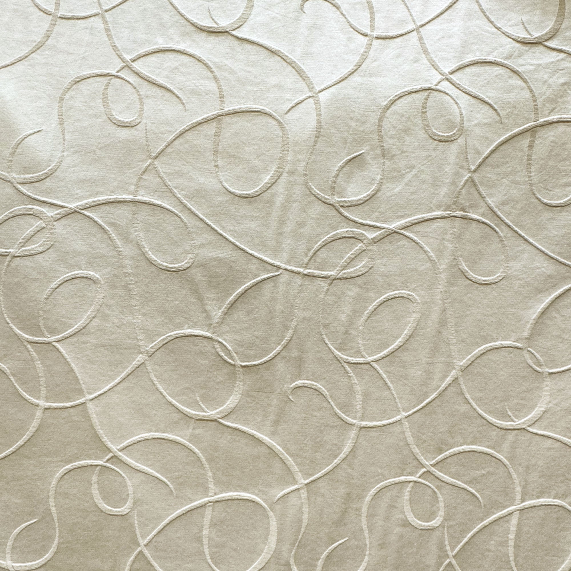 Club fabric in color Natural/Washed showcasing fabric embossed swirl upholstery fabric & drapery & curtain fabric.
