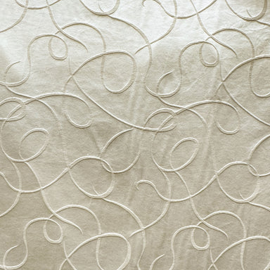 Club fabric in color Natural/Washed showcasing fabric embossed swirl upholstery fabric & drapery & curtain fabric.