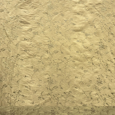 Cornelia Fabric | Floral Embroidered Silk Fabric | Drapery & Curtain Fabric