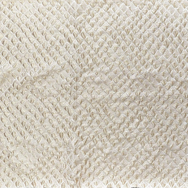 Halpern fabric in color Champagne showcasing fabric shiny diamond embossed jacquard drapery & curtain fabric.