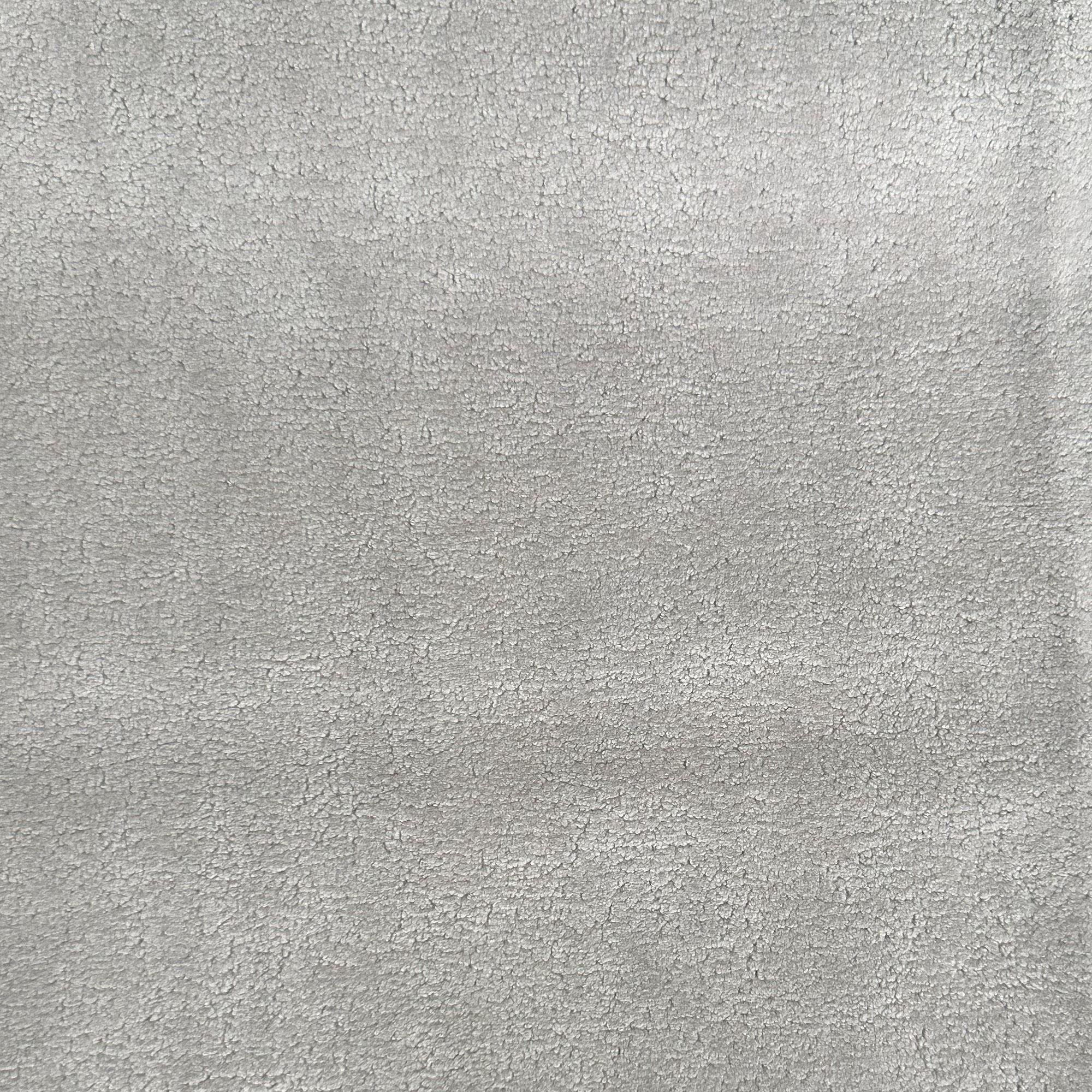 Hermes fabric in color Pewter showcasing fabric solid chenille velvet upholstery fabric.