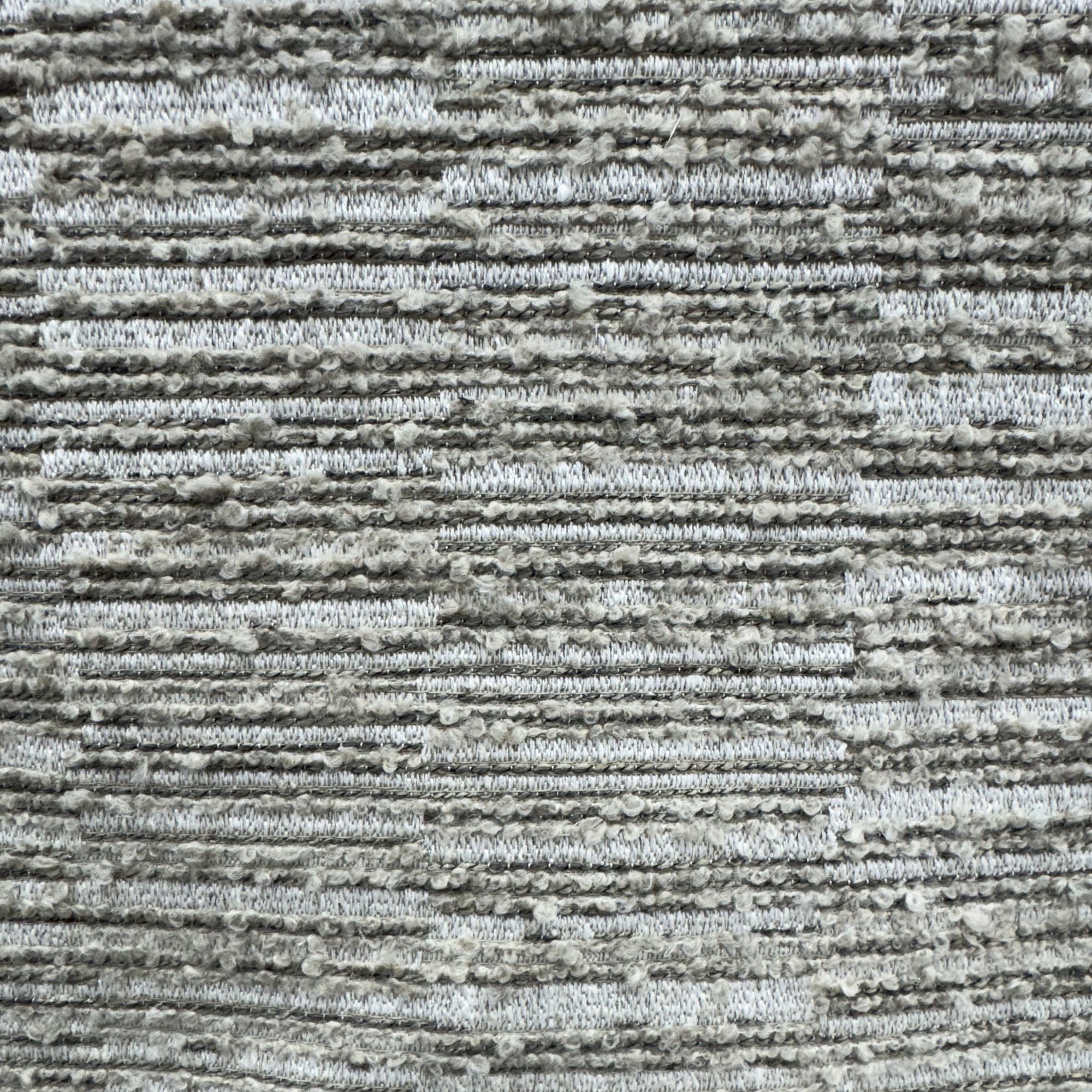 Kamara fabric in color Taupe showcasing fabric striped boucle textured fabric upholstery fabric.