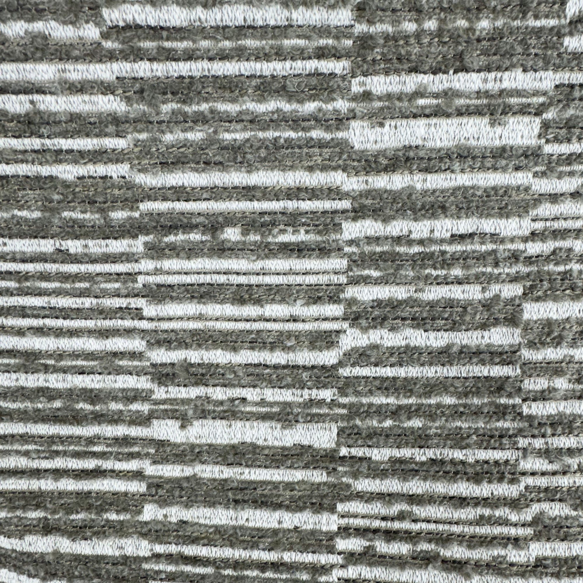 Kamara fabric in color Stone showcasing fabric striped boucle textured fabric upholstery fabric.