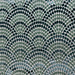 Lennix fabric in color Peacock showcasing fabric scallop multi-color cut velvet upholstery fabric.