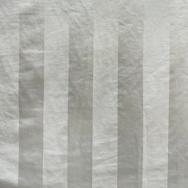Lulu fabric in color White showcasing fabric embossed large striped jacquard upholstery fabric & drapery & curtain fabric.