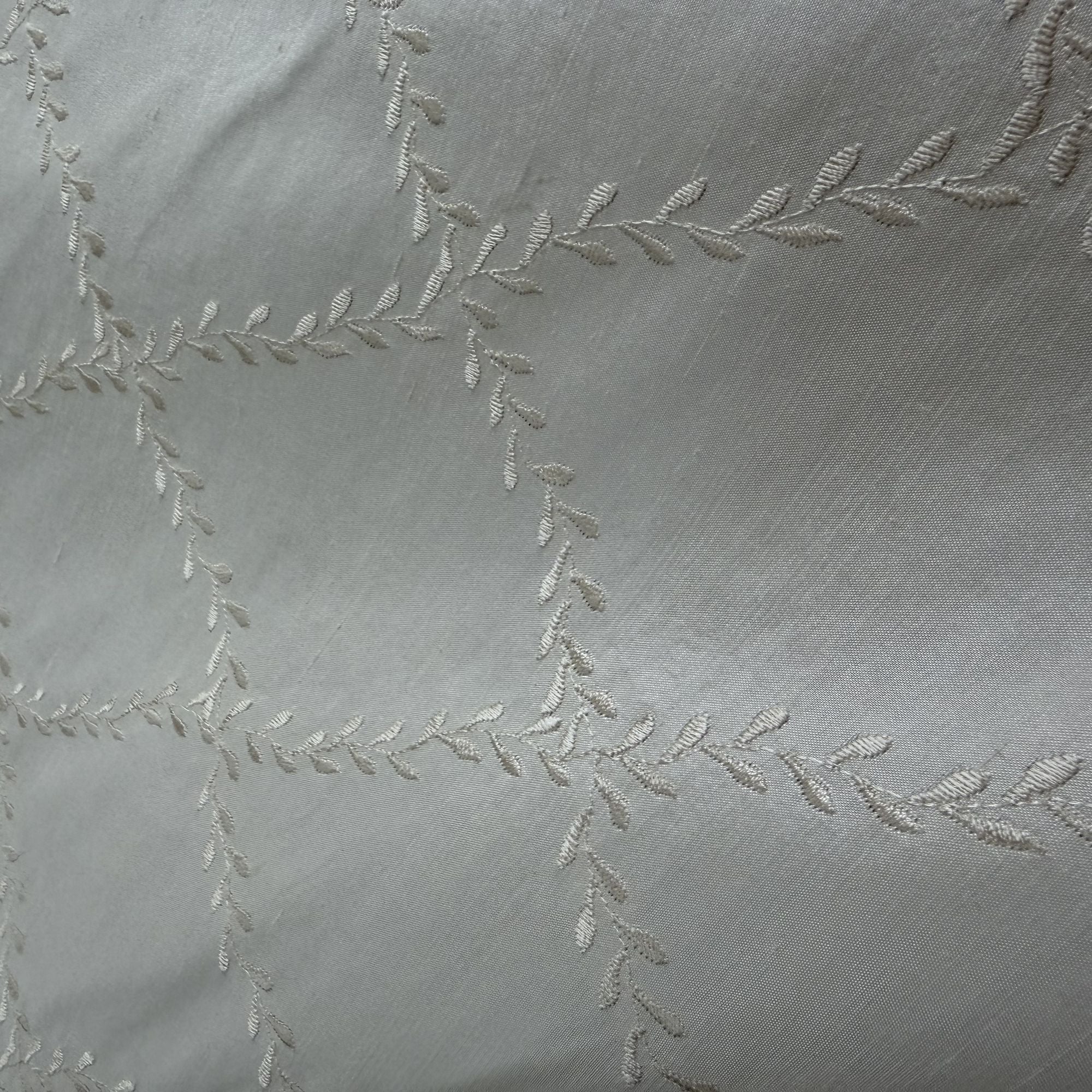 Marilyn Fabric | Diamond Embroidered Floral Silk Fabric | Drapery & Curtain Fabric