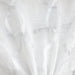 Merano fabric in color White/Metallic showcasing fabric embroidered metallic sheer drapery & curtain fabric.