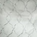 Merano fabric in color White/Metallic showcasing fabric embroidered metallic sheer drapery & curtain fabric.