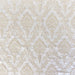 Perla fabric in color Champagne showcasing fabric shiny floral damask jacquard drapery & curtain fabric.