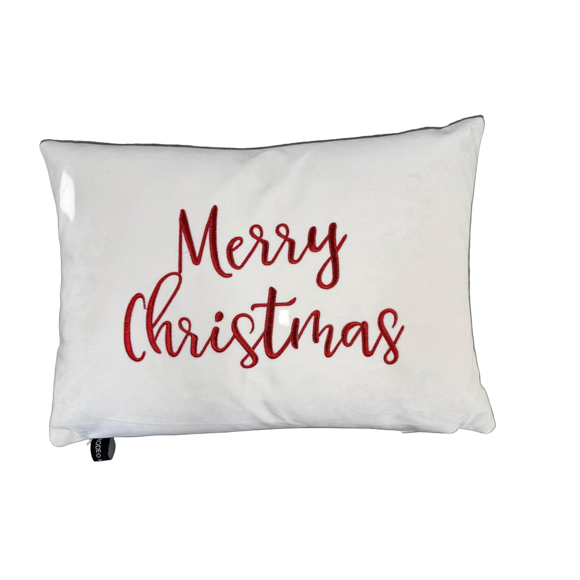 "Merry Christmas" Embroidery Pillows | Size 14X20