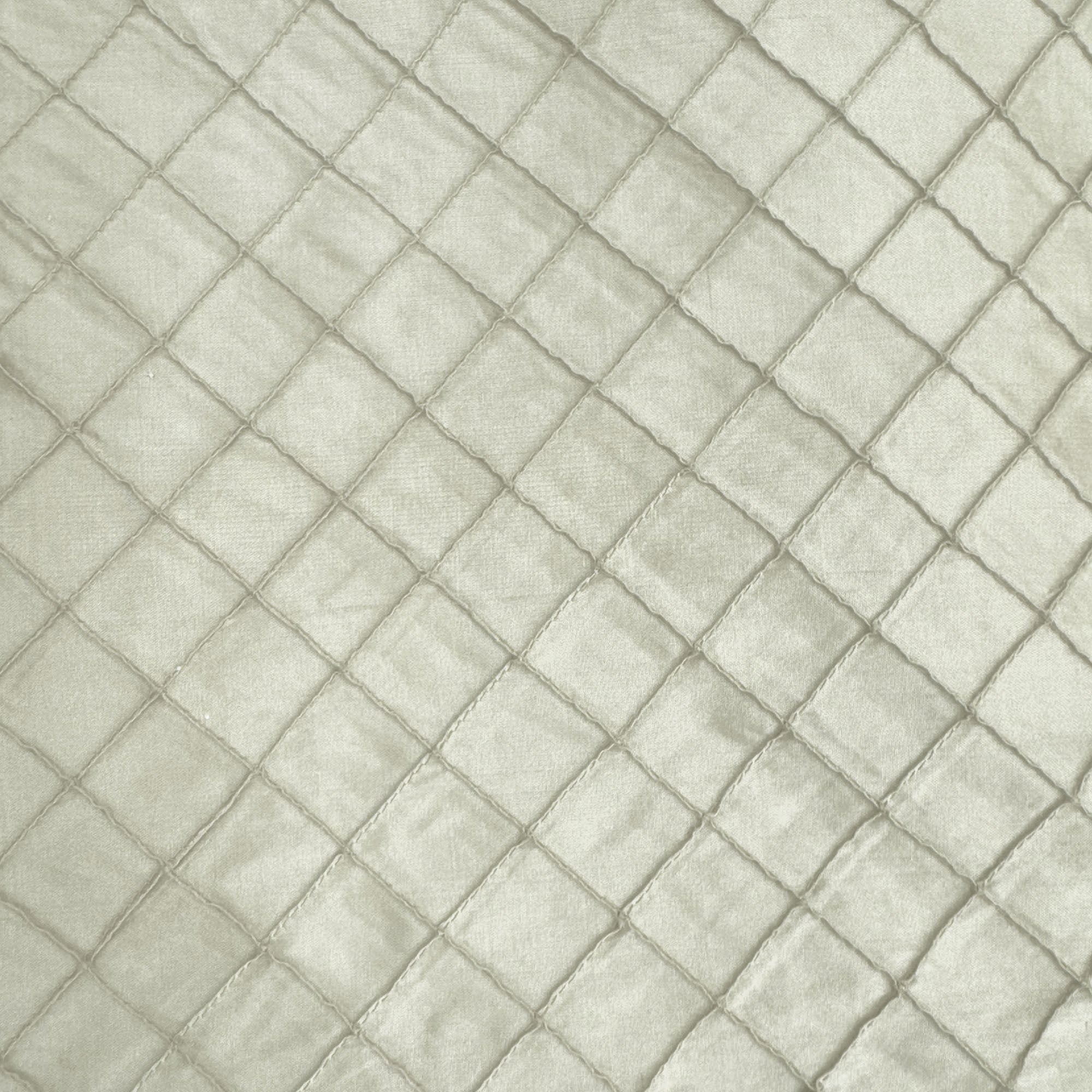 Raja Fabric | Solid Small Diamond Geometric Silk Fabric | Drapery & Curtain Fabric