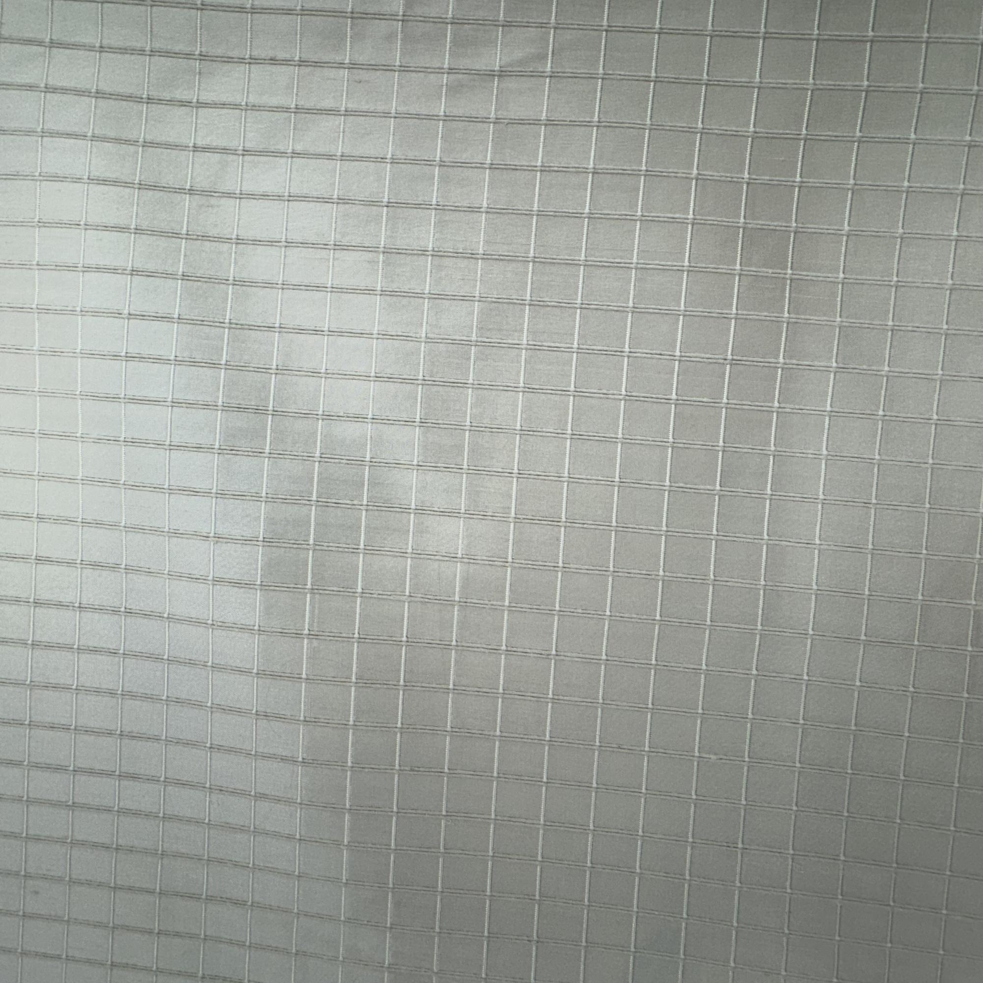 Rashid Fabric | Solid Small Square Geometric Silk Fabric | Drapery & Curtain Fabric