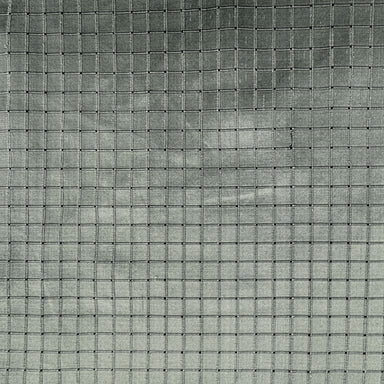 Rashid Fabric | Solid Small Square Geometric Silk Fabric | Drapery & Curtain Fabric