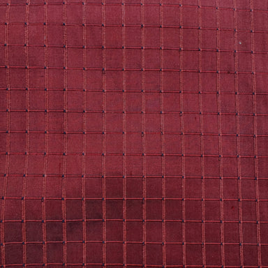 Rashid Fabric | Solid Small Square Geometric Silk Fabric | Drapery & Curtain Fabric