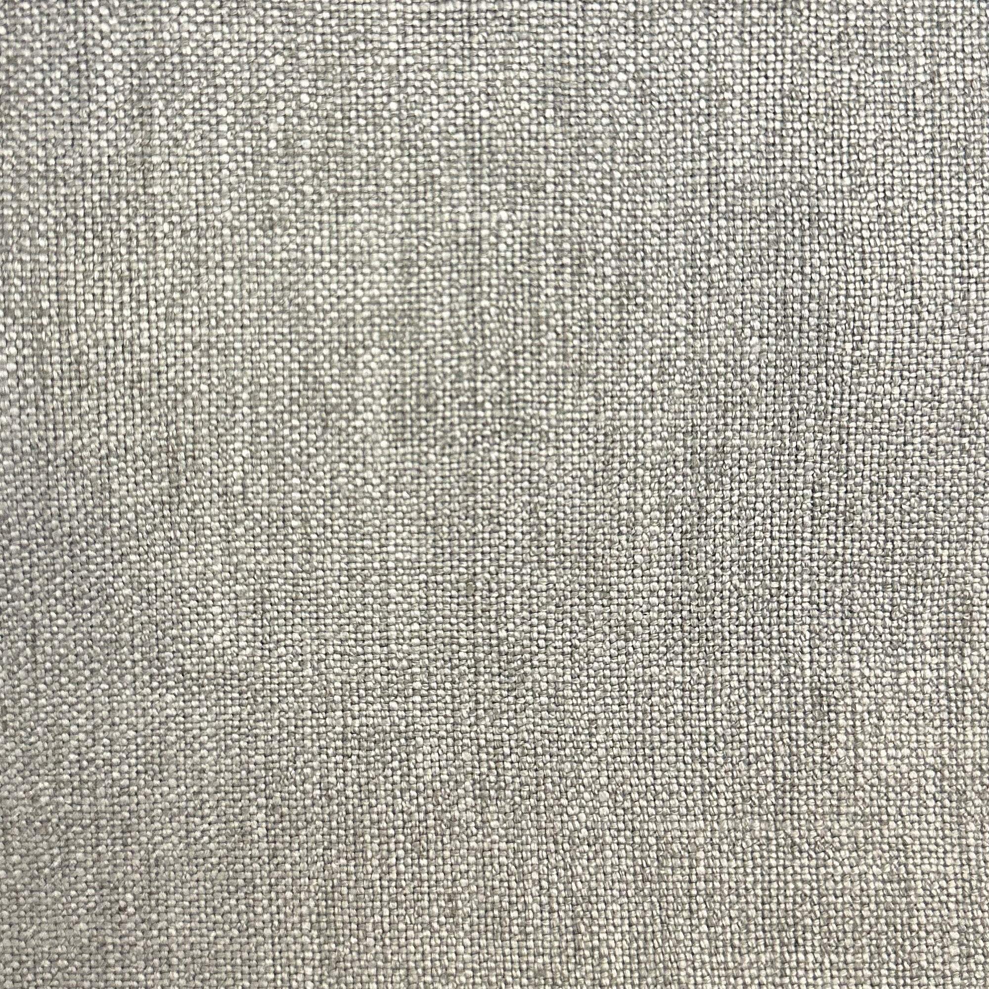 Saint fabric in color Gray showcasing fabric solid linen blend drapery & curtain fabric.