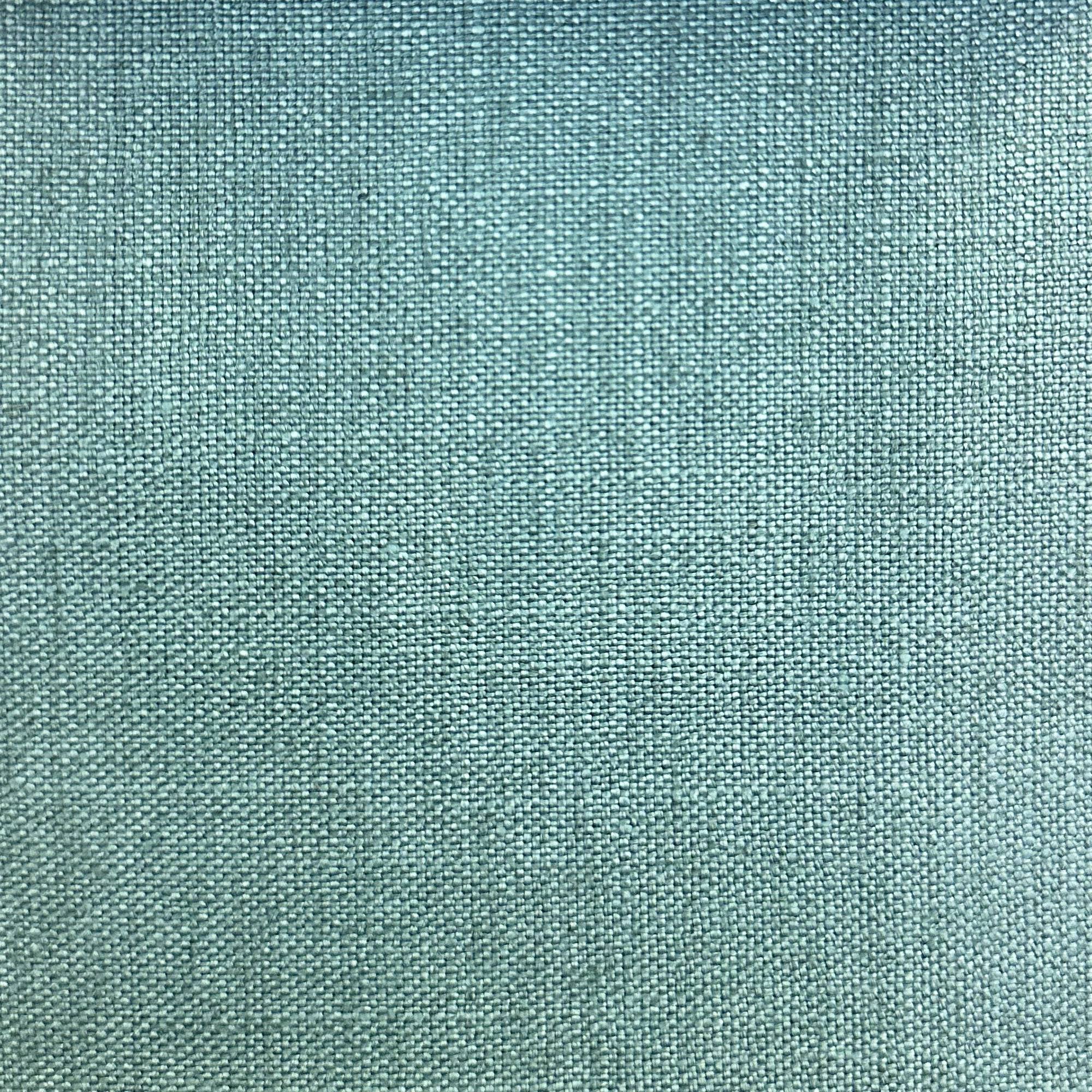 Saint fabric in color Teal showcasing fabric solid linen blend drapery & curtain fabric.
