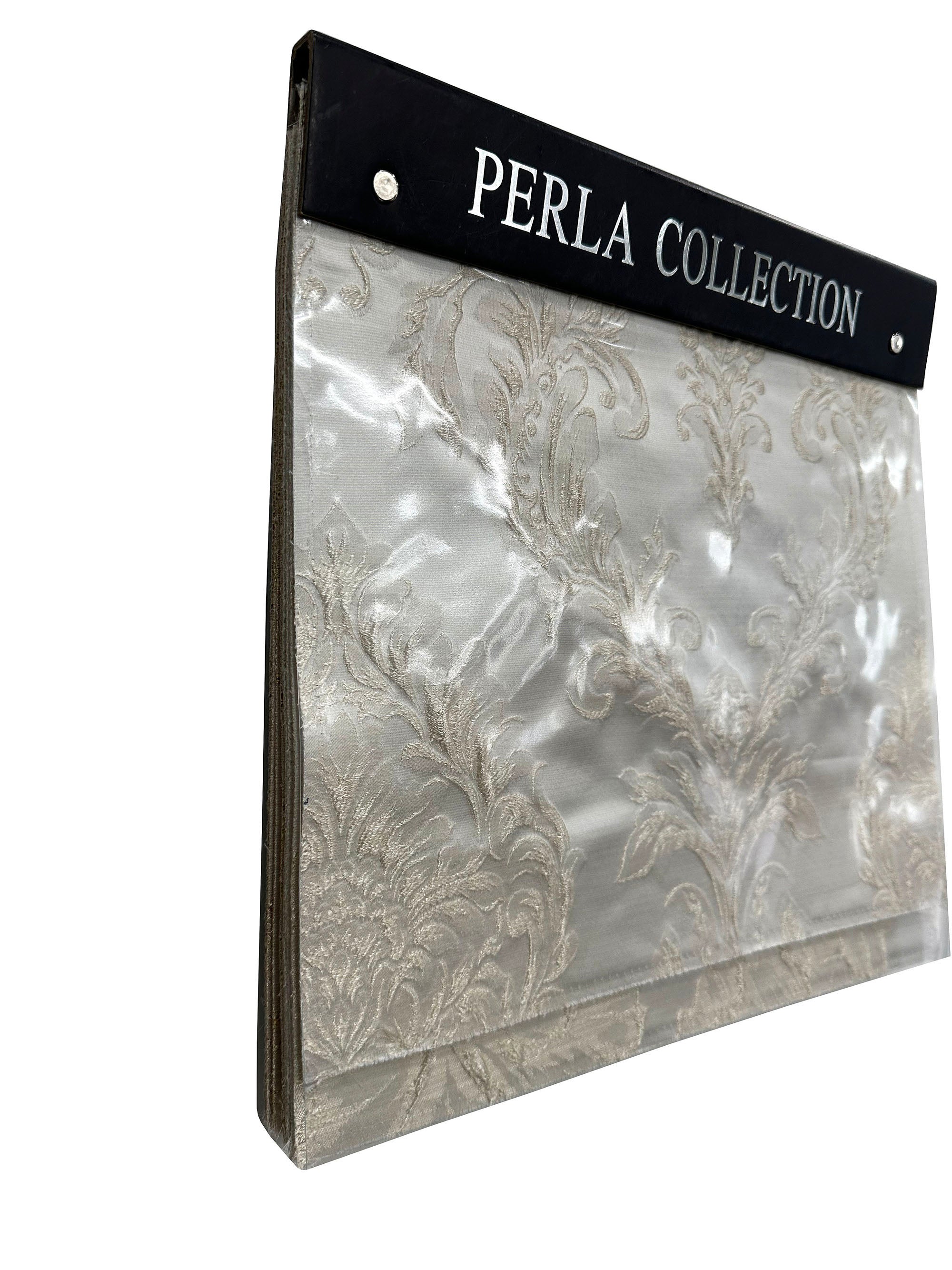 Perla Collection | Shiny Floral Damask Diamond Jacquard | Sample Book