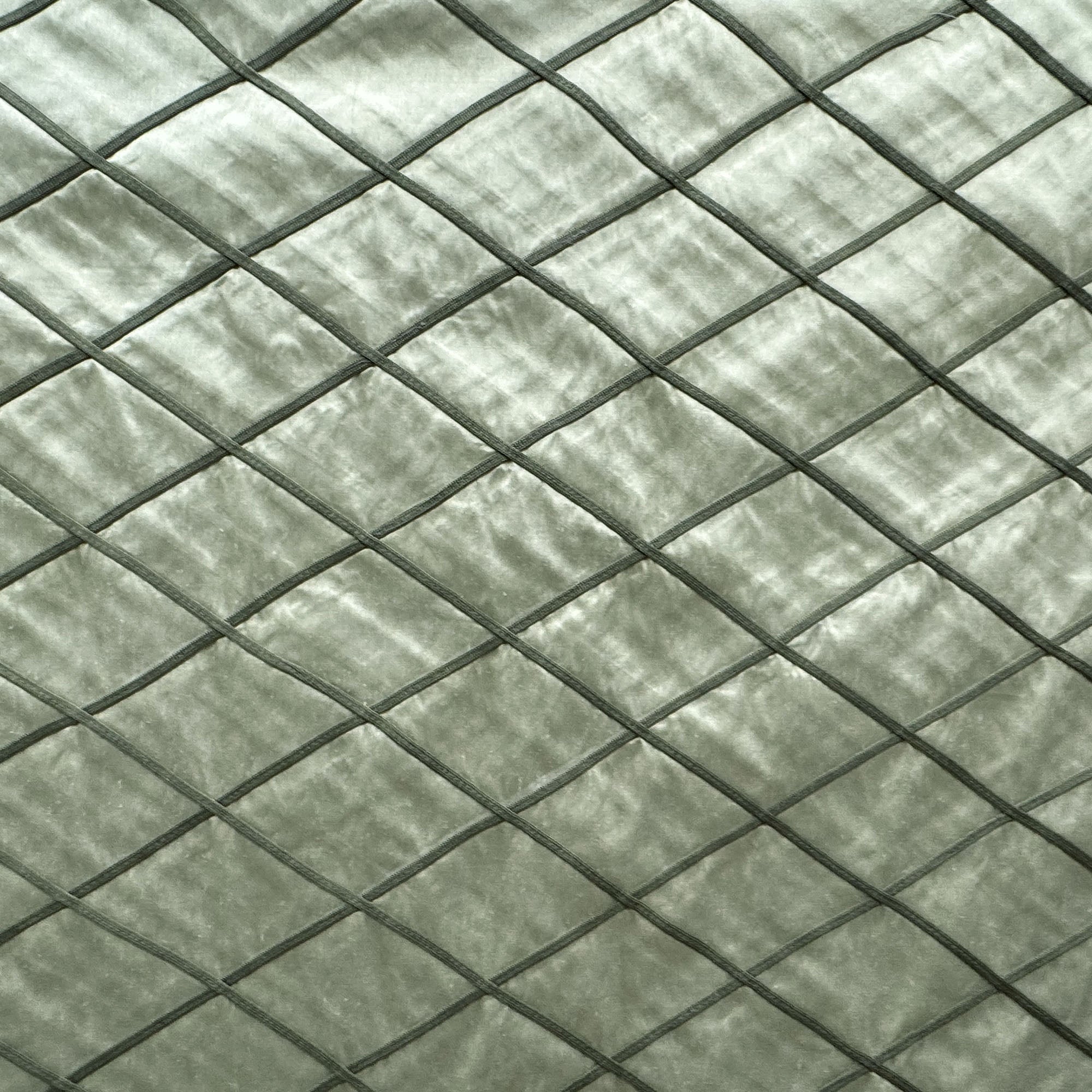 Scada Fabric | Diamond Geometric Silk Fabric | Drapery & Curtain Fabric