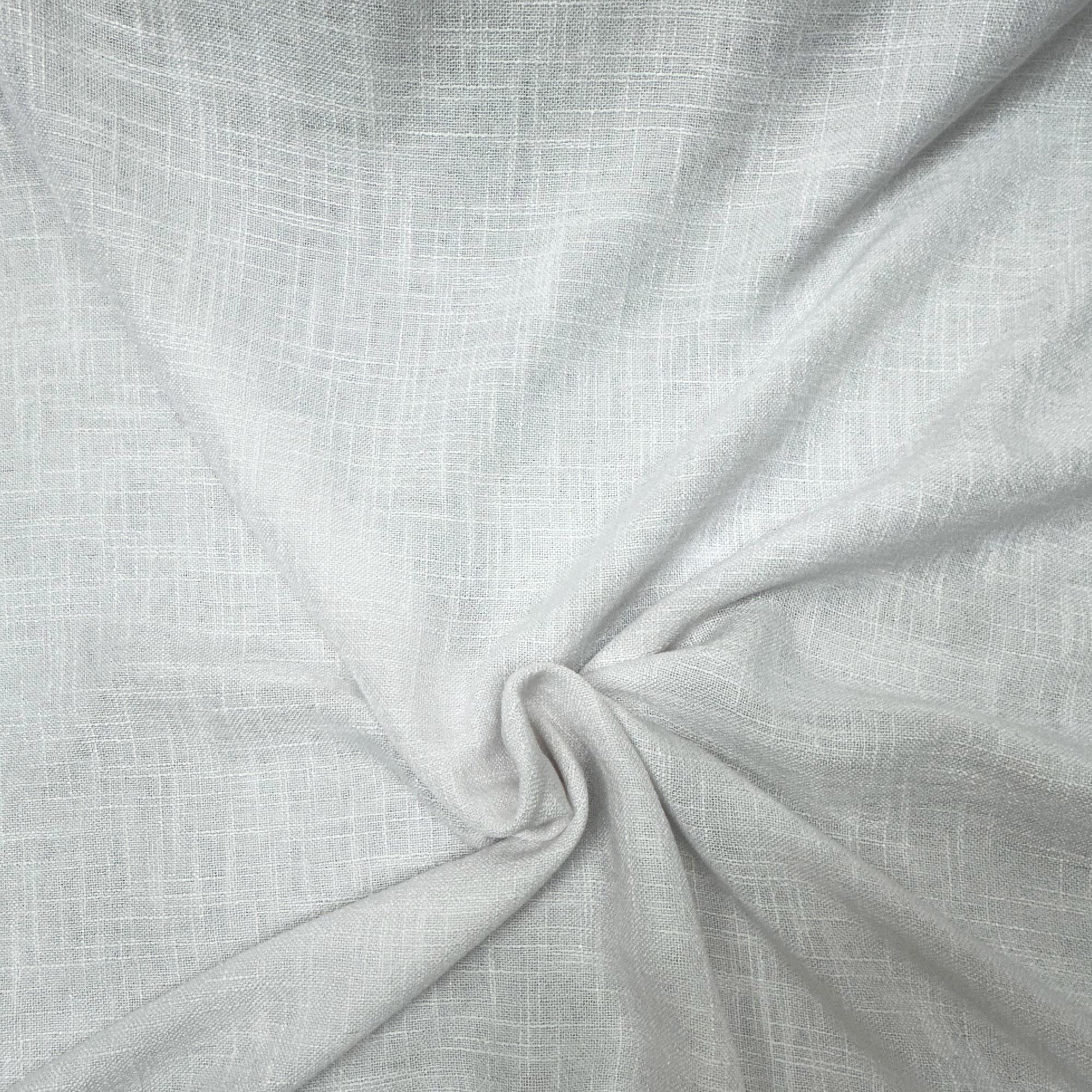 Shira fabric in color White showcasing fabric solid sheer fabric drapery & curtain fabric.