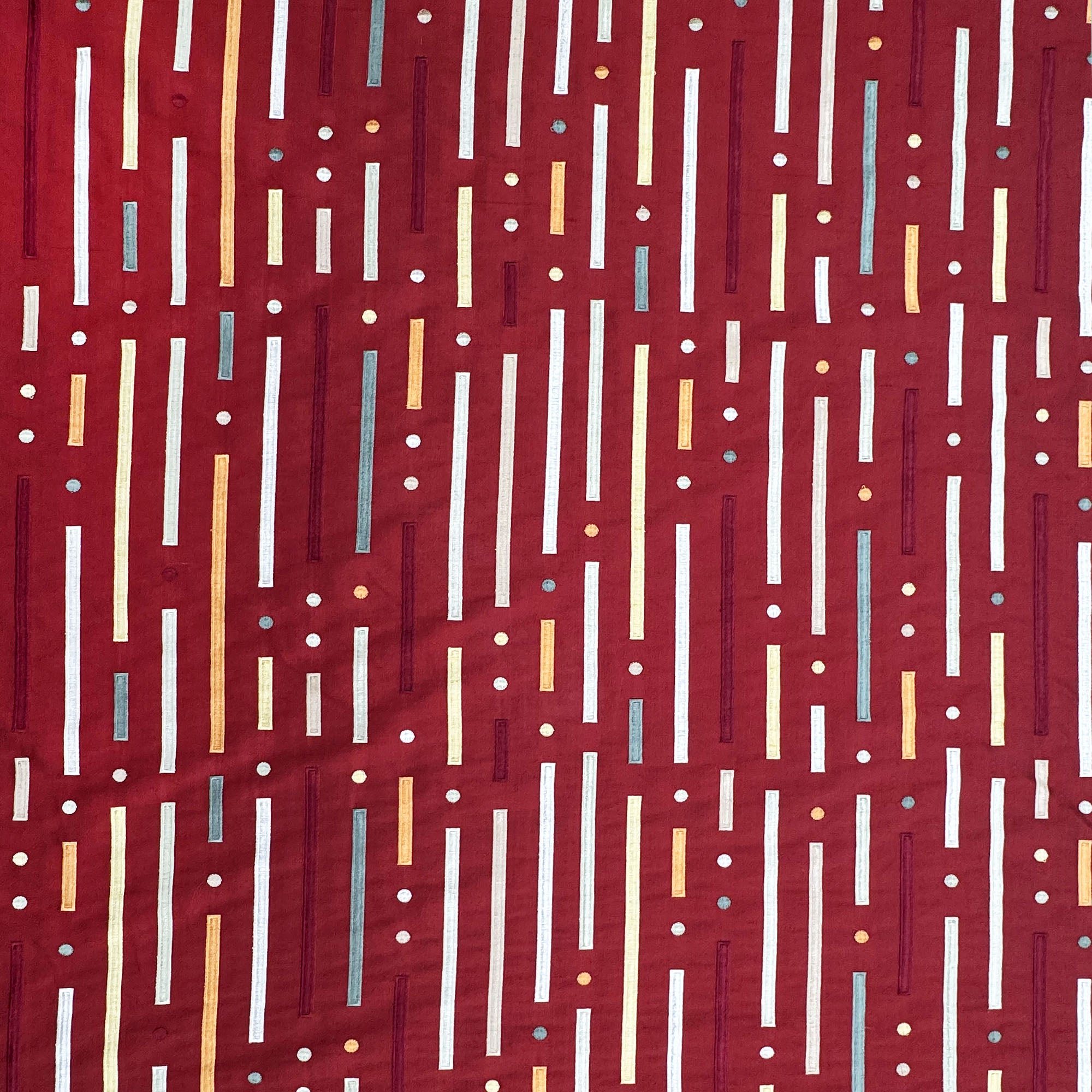 Stratus Fabric | Multi-Colored Stripe Silk Fabric | Drapery & Curtain Fabric