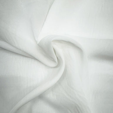 Talia fabric in color White showcasing fabric solid sheer fabric drapery & curtain fabric.