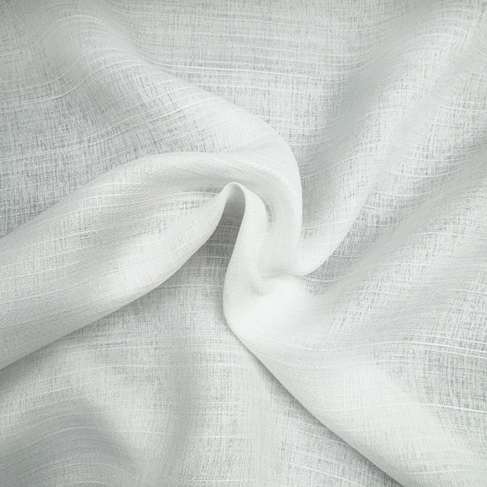 Tobey fabric in color White showcasing fabric solid sheer fabric drapery & curtain fabric.
