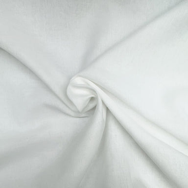 Turner fabric in color White showcasing fabric solid sheer fabric drapery & curtain fabric.
