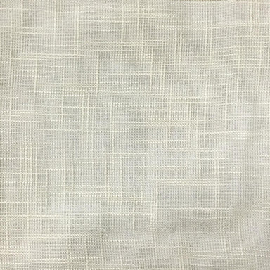 Zorro fabric in color Cream showcasing fabric solid textured linen look sheer drapery & curtain fabric.