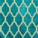 Alaya fabric in color Turquoise showcasing fabric geometric cut velvet upholstery fabric & drapery & curtain fabric.