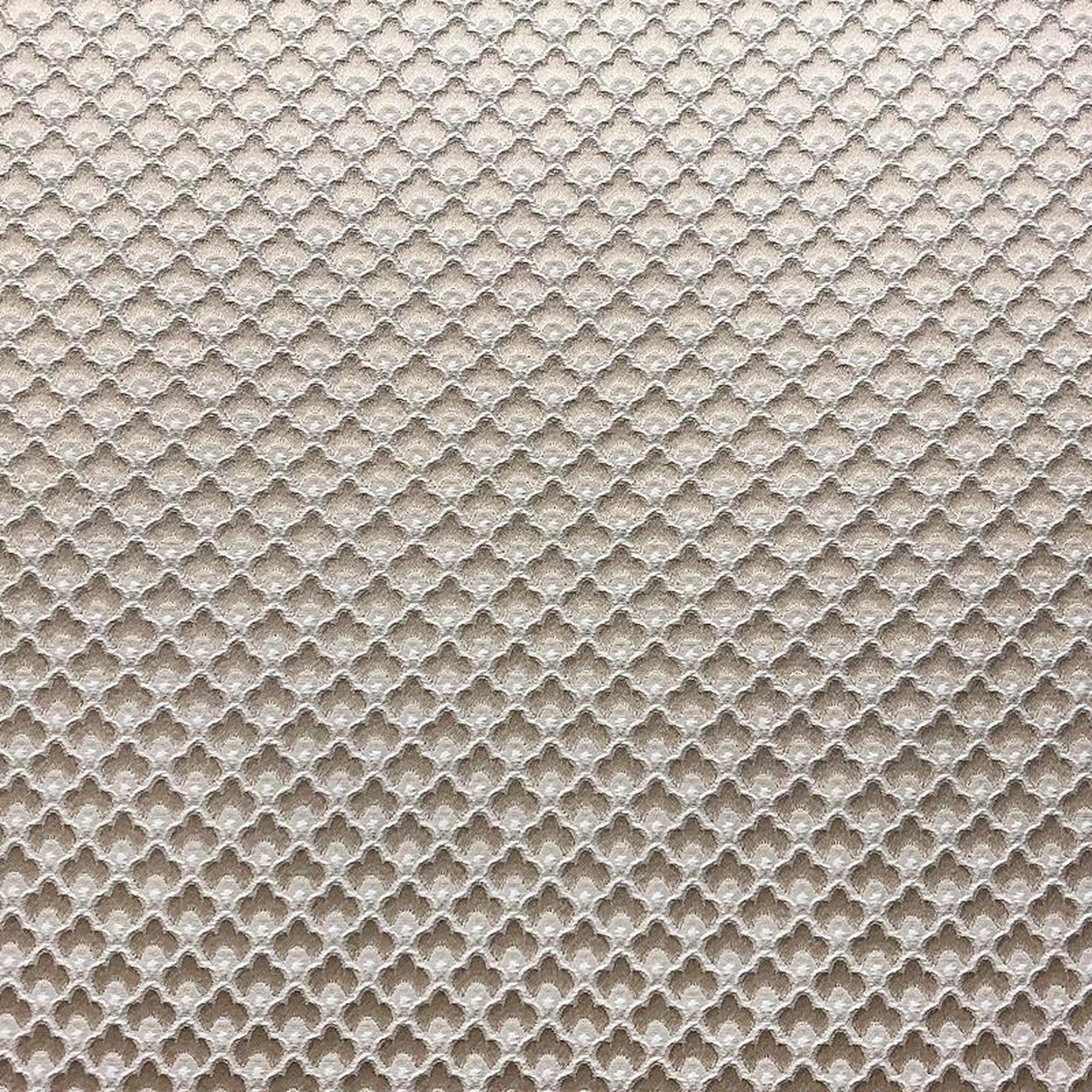 Amira fabric in color Beige showcasing fabric two tone floral jacquard drapery & curtain fabric.