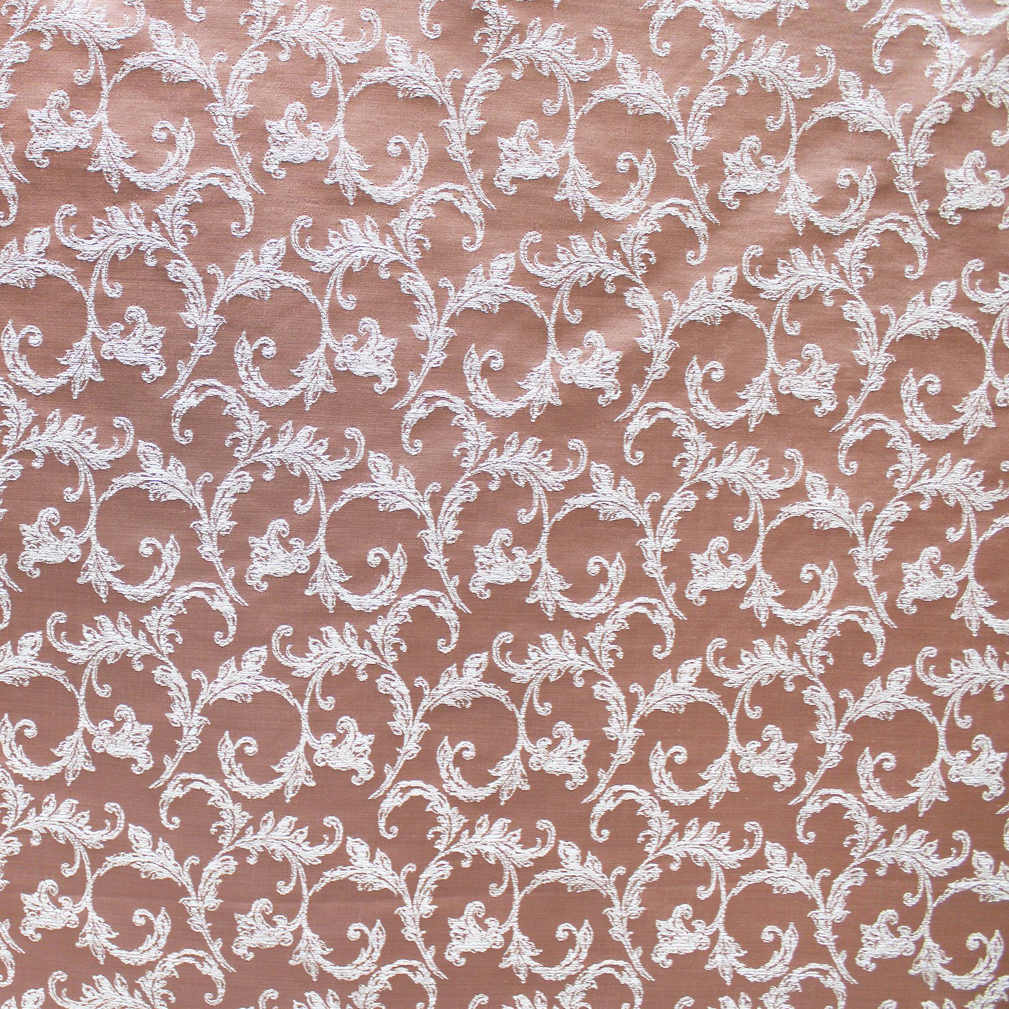 Arbella fabric in color Blush showcasing fabric traditional small scale floral pattern drapery & curtain fabric & table linen fabric.