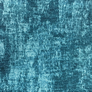 Brody fabric in color Turquoise showcasing fabric crushed chenille upholstery fabric & drapery & curtain fabric.
