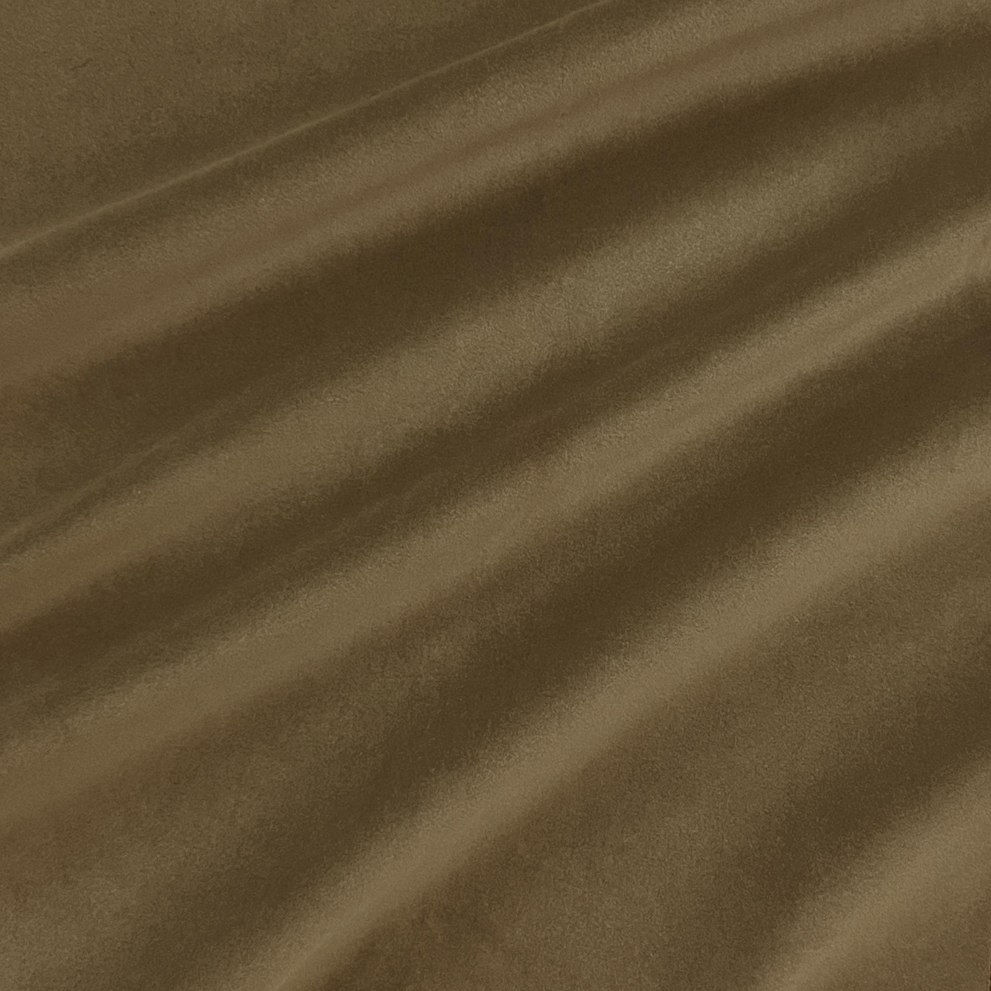 Caleb fabric in color Taupe showcasing fabric solid velvet with heavy backing upholstery fabric.