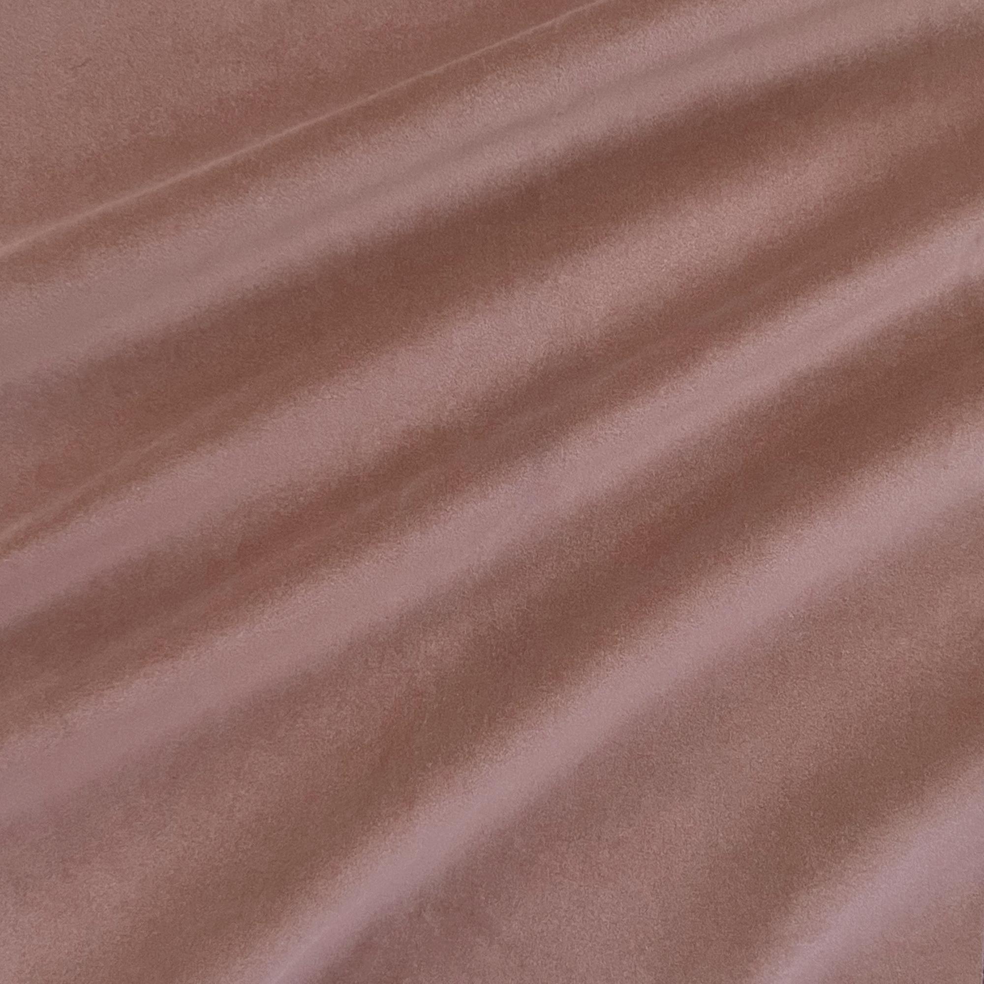 Caleb fabric in color Mauve showcasing fabric solid velvet with heavy backing upholstery fabric.