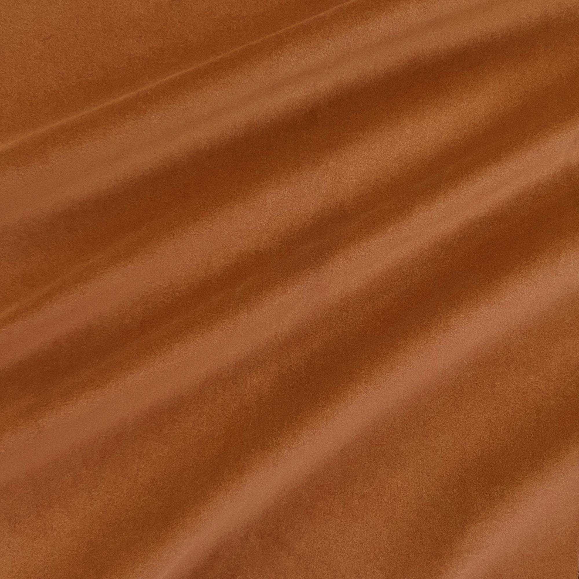 Caleb fabric in color Spice showcasing fabric solid velvet with heavy backing upholstery fabric.