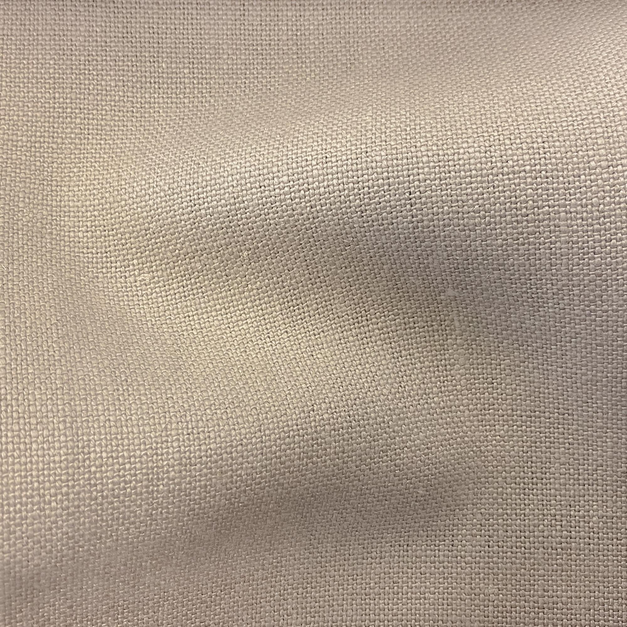 Calla fabric in color Flax showcasing fabric solid 100% linen upholstery fabric & drapery & curtain fabric.