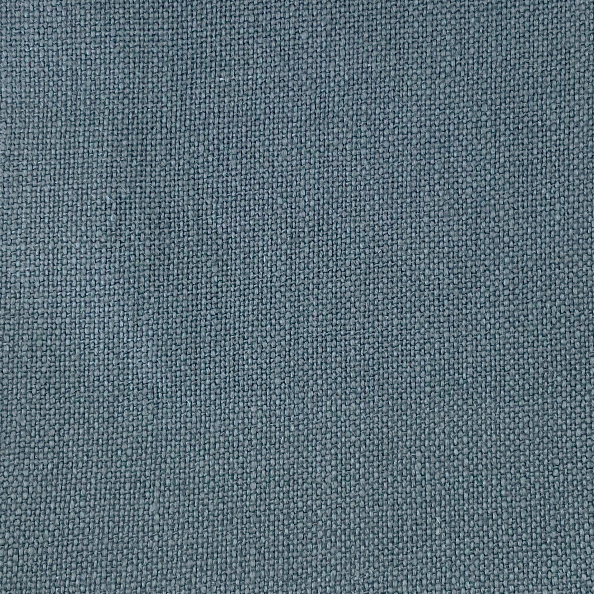 Calla fabric in color Blue showcasing fabric solid 100% linen upholstery fabric & drapery & curtain fabric.