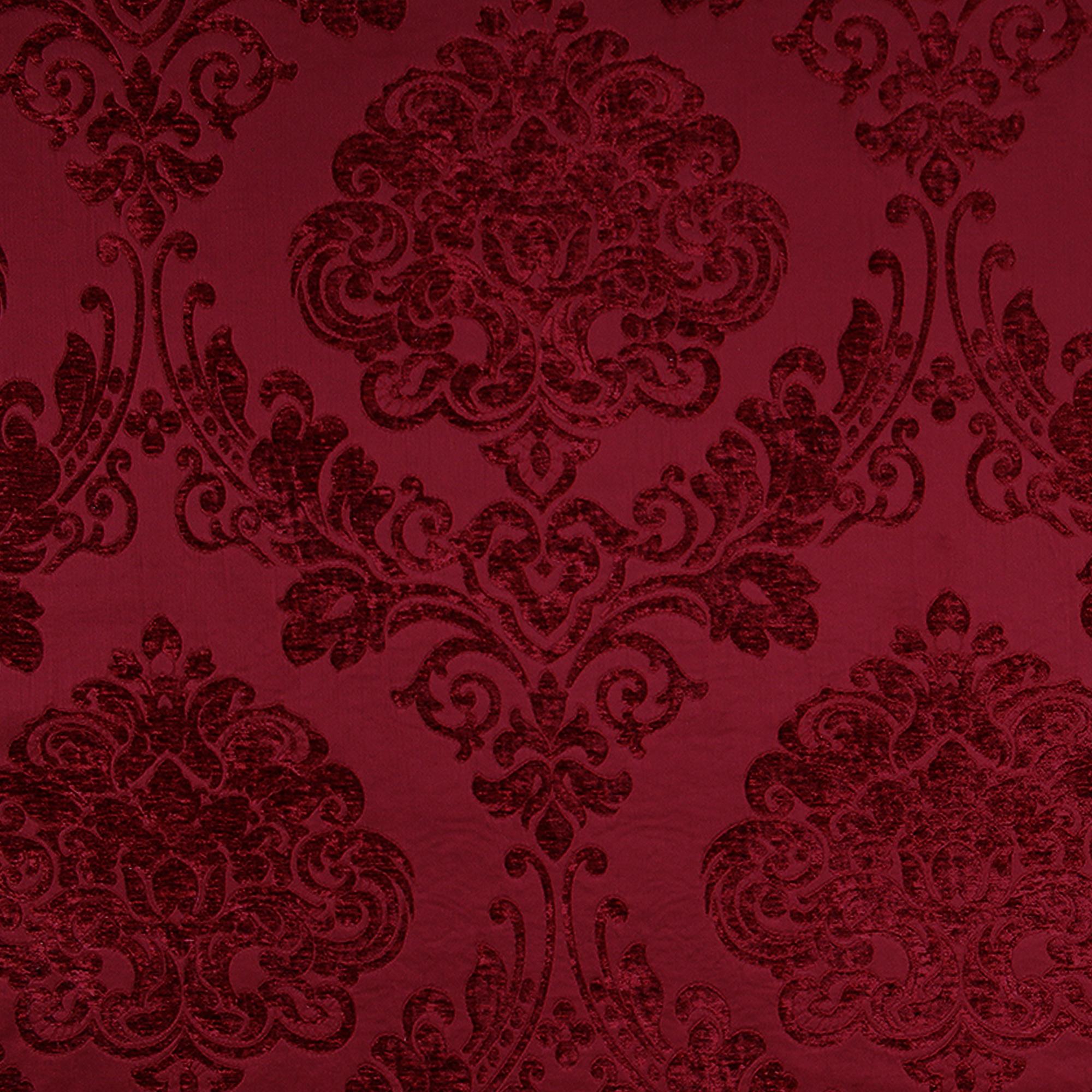 Casino fabric in color Red showcasing fabric tonal damask upholstery fabric & drapery & curtain fabric.