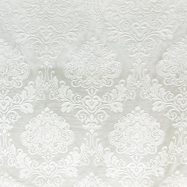 Casino fabric in color White showcasing fabric tonal damask upholstery fabric & drapery & curtain fabric.