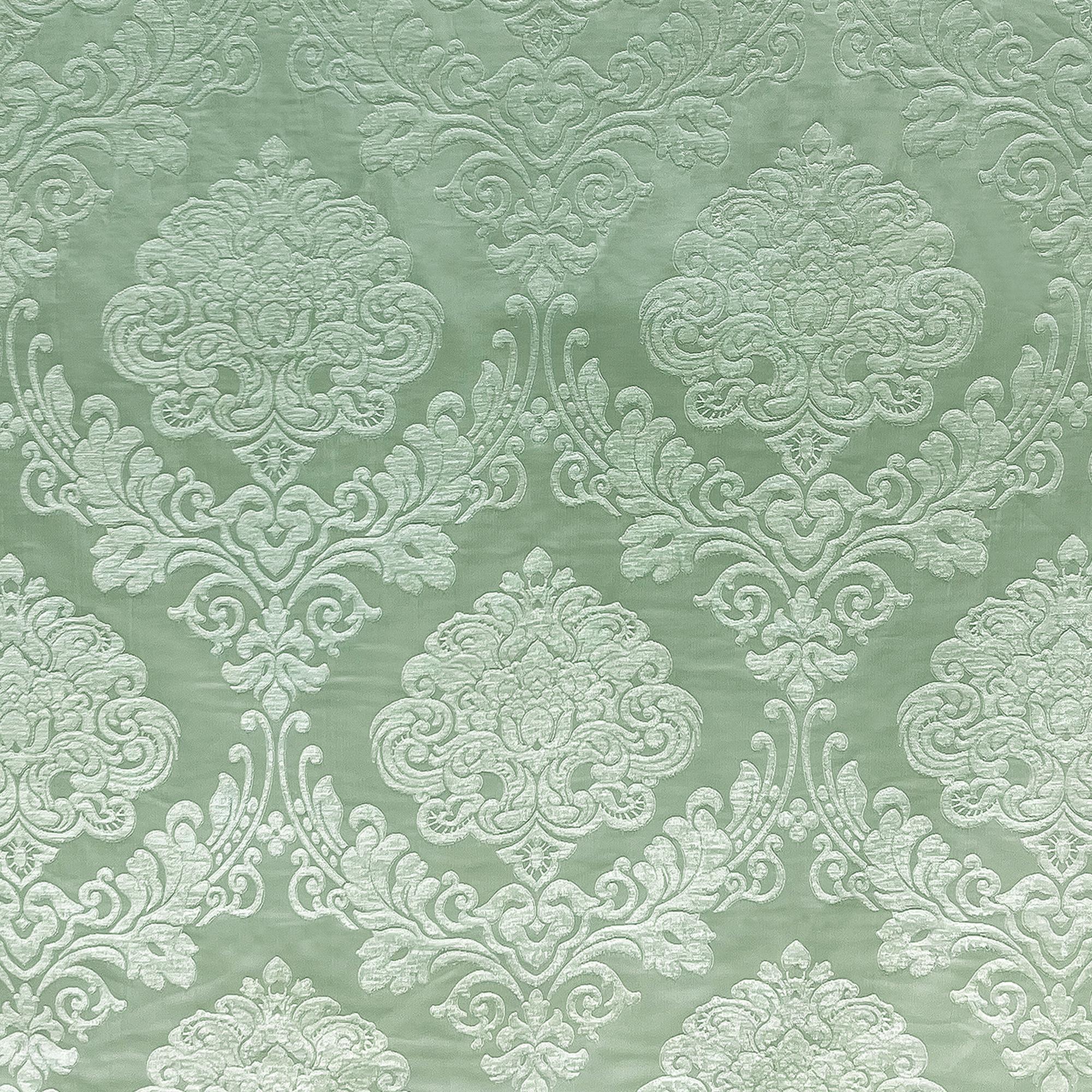 Casino fabric in color Basil showcasing fabric tonal damask upholstery fabric & drapery & curtain fabric.