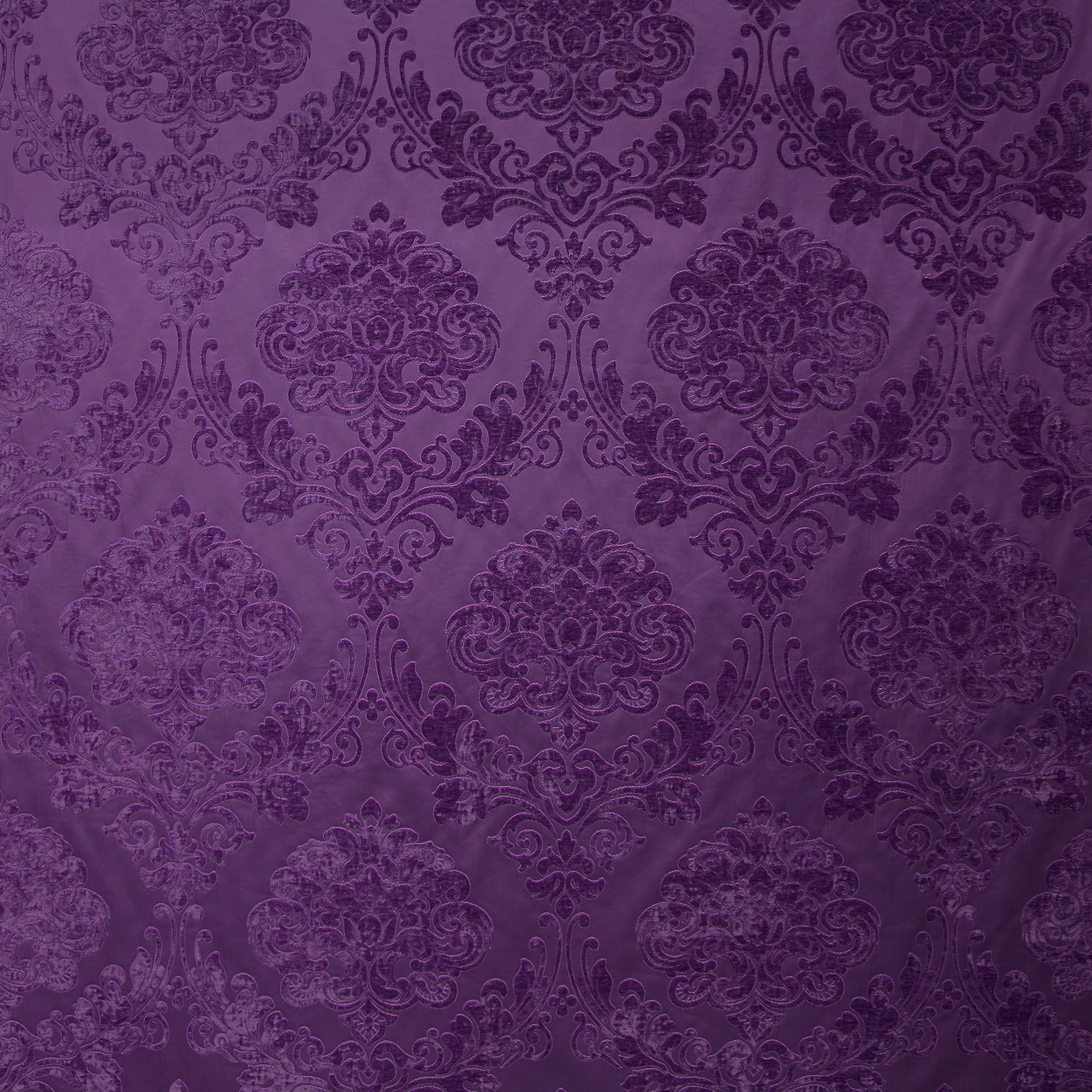 Casino fabric in color Plum showcasing fabric tonal damask upholstery fabric & drapery & curtain fabric.