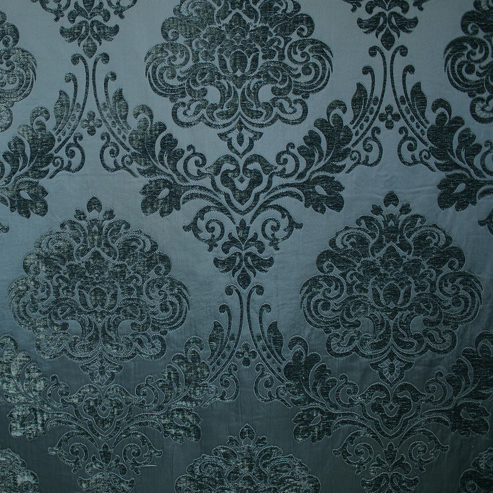 Casino fabric in color Denim showcasing fabric tonal damask upholstery fabric & drapery & curtain fabric.
